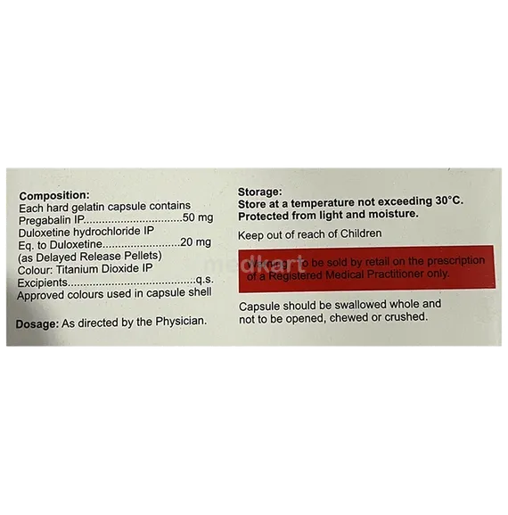 neurokem d 50/20mg capsule 10's